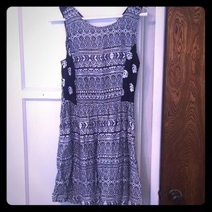 Blue short summer dress